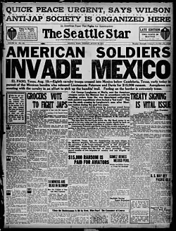 B&W copy of the a newspaper