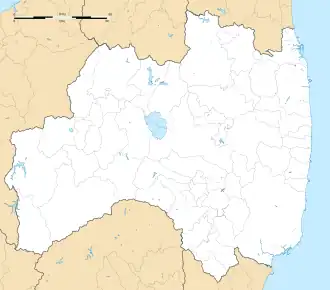 Higashidate Station is located in Fukushima Prefecture