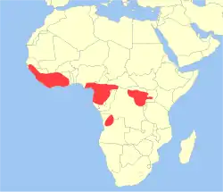 Map of range
