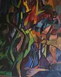 1947 - Le village derrière les arbres (The village behind the trees)