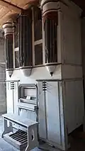 The old organ of the church.