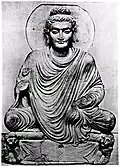 Seated Buddha, Gandhara, Berlin Museum.