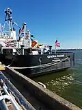 The TS General Rudder pierside at the Texas A&M Maritime Academy in Galveston, Texas