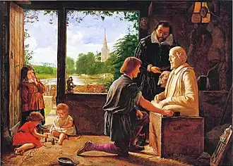 A Sculptor's Workshop, Stratford-upon-Avon, 1617 (1857)