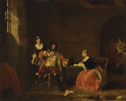 Captain Macheath Upbraided by Polly and Lucy by Gilbert Stuart Newton