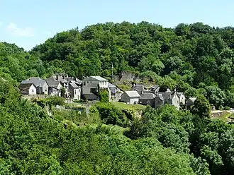 A general view of Gimel-les-Cascades
