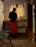 Anna Ancher, Girl in the Kitchen 1886