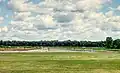 Runway 07, with race track surface on left side