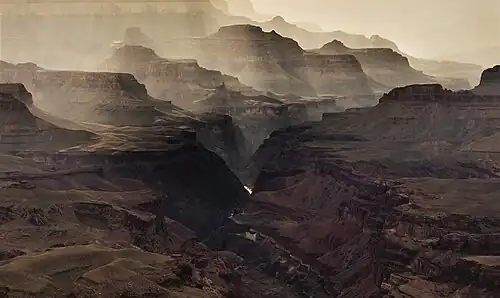Newton Butte centered, from the east. (Lyell Butte to left, Newberry Butte to right)