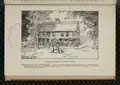 Sketch of the "Witch House" c.1840 by Nathaniel Hawthorne[b]