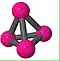 4 vertices and 6 edges. Yutsis graph of the 6-j symbol