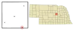 Location of Wolbach, Nebraska