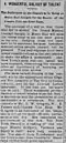 Review, Gregory Trio Concert, Bridgewater, New Jersey, 2 November 1894
