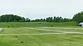 Obstruction, threshold of runway 23