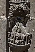 Alongside Cain's murder of Abel is this depiction of Noah's Ark.