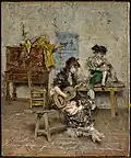 Guitar Player (1872), Oil on canvas, 16 3/8 × 13 9/16 in. (41.6 × 34.4 cm), Clark Art Institute