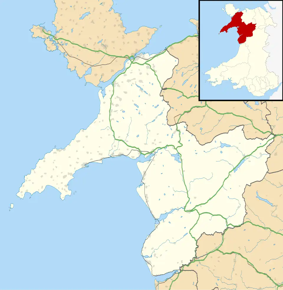 Corris is located in Gwynedd