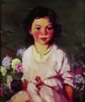 Gypsy Girl with Flowers by Robert Henri, 1915