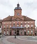 Frontal view of the façade