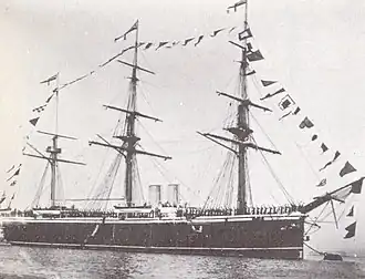 Commerell's flagship HMS&nbsp;Northampton
