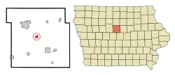 Location of Kamrar, Iowa