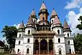 With 13 minars Hangseshwari temple has a distinct identity, at Bansberia, Hooghly district