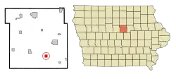Location of New Providence, Iowa