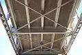 The simple substructure of the Hardy Bridge shows the cast-in-place concrete deck