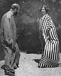 Flöge and Klimt in Schörfling am Attersee, taken by Heinrich Böhler (1909)