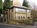 Helmshore Signal Box. Rebuilt as private housing by Alan Dunn in 1990