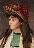 Girl with straw hat