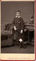 Henri van Dievoet as a child, by Géruzet of Brussels