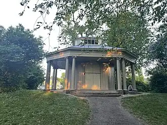 The pavilion in Frogner Park was a wedding gift from Benjamin Wegner to his wife Henriette