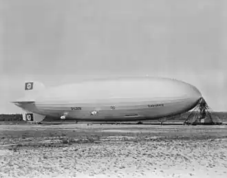 Image 31LZ 129 Hindenburg at Lakehurst Naval Air Station, 1936. (from Aviation)