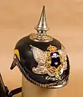 Helmet m/1885 for officers.