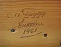 Carl Olaf Trygg signature