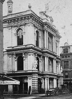 Horticultural Hall, Tremont Street, Boston; sculptural figures by Millmore (1864)
