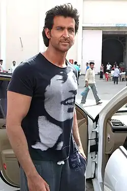 Roshan in a t-shirt