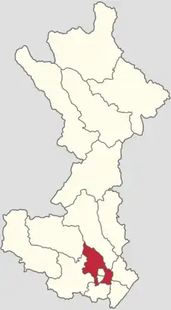 Location of Huairou Town in Huairou District