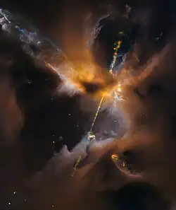 The Herbig–Haro object HH 24, which is located in Orion B
