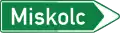Signpost to locality (on major road)