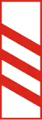 A-045 Countdown beacon to railroad crossing on left side of road (150 meters to crossing)