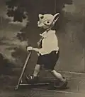 Hurvínek in the Plzeň puppet theatre, 1928