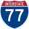 Interstate 77 marker