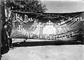 Remembrance flag of the united cheti of Bitola revolutionary region during Young Turks revolution, 1908