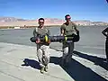 Marines of HMLA-467 carry ordnance during Mojave Viper operations, Twenty-nine Palms, CA.