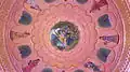 Art on the Dome inside the temple