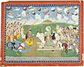 Illustration to a Mahabharata series, In the manner of Purkhu, Kangra, circa 1815-20