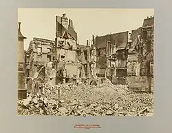 Corner of rue de Lille and rue du Bac. Photograph by Jean Andrieu. 1871, Musée Carnavalet, Paris