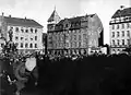 In the throng in front of the House of the Althing during anti-NATO protests.